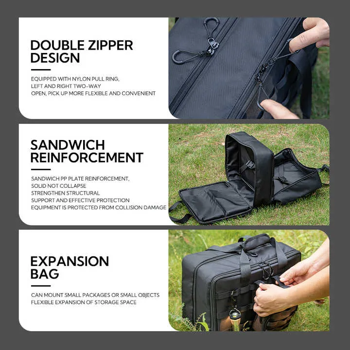 حقيبة سفر للتخييم ، إكسسوارات أدوات التخييم . Camping Travel Bag, Portable Camping Tools