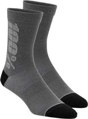 100% Rythym Socks - Charcoal/Gray - Large/XL 24006-457-18