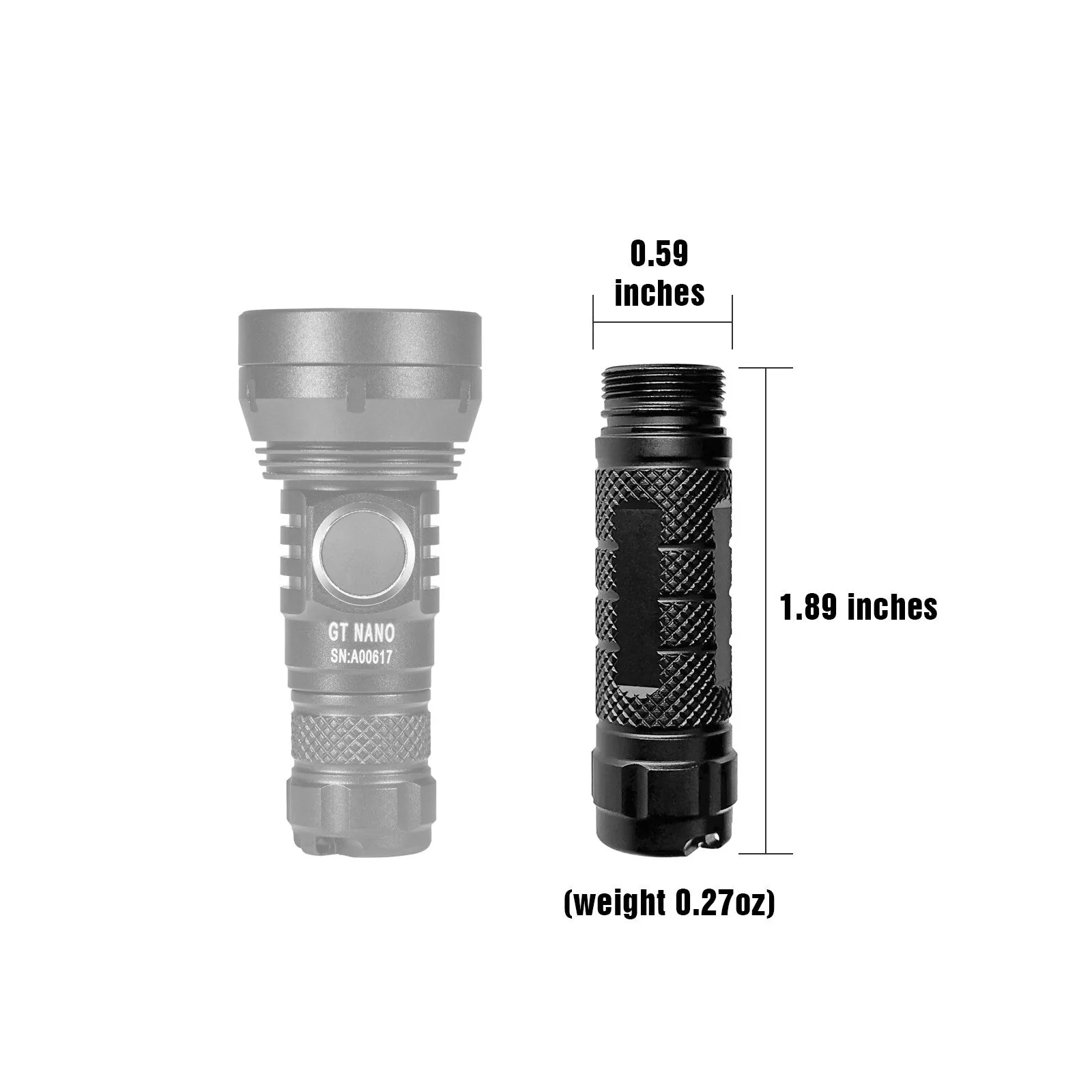 10440 and AAA Extension Tube for GT NANO