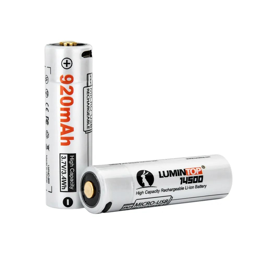 14500 USB Rechargeable Battery 920mAh