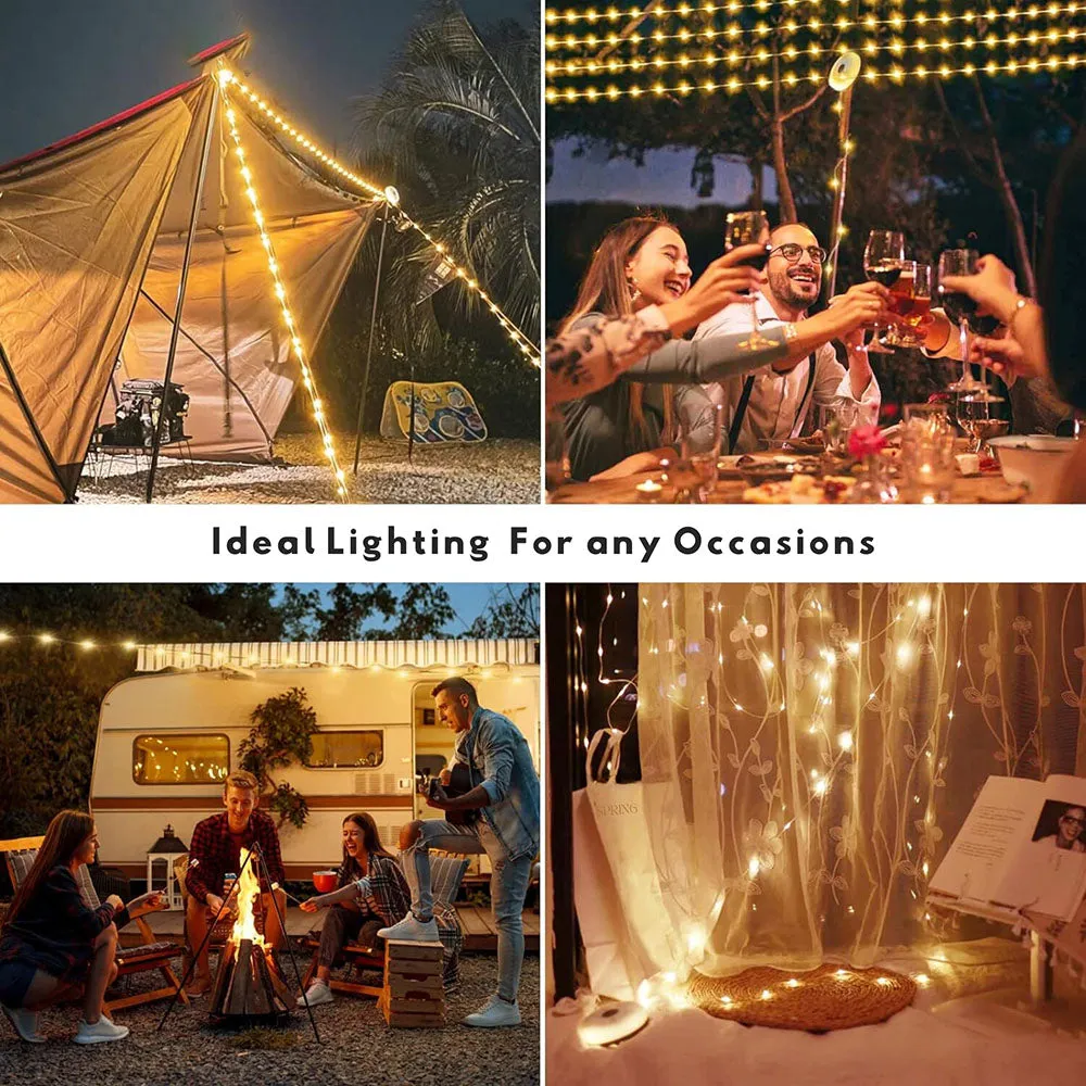 2-in-1 Rechargeable Camping String Light & Lantern