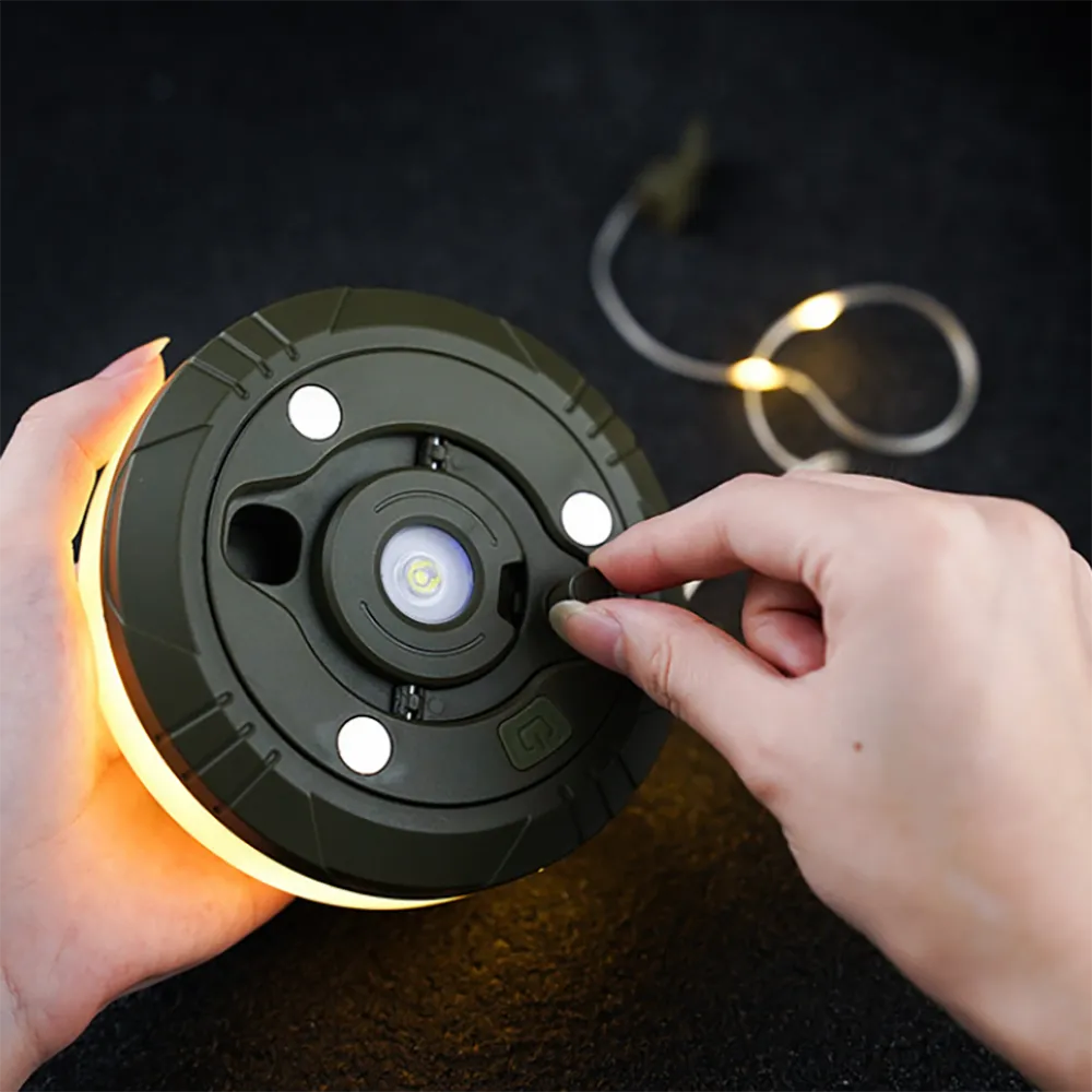 2-in-1 Rechargeable Camping String Light & Lantern