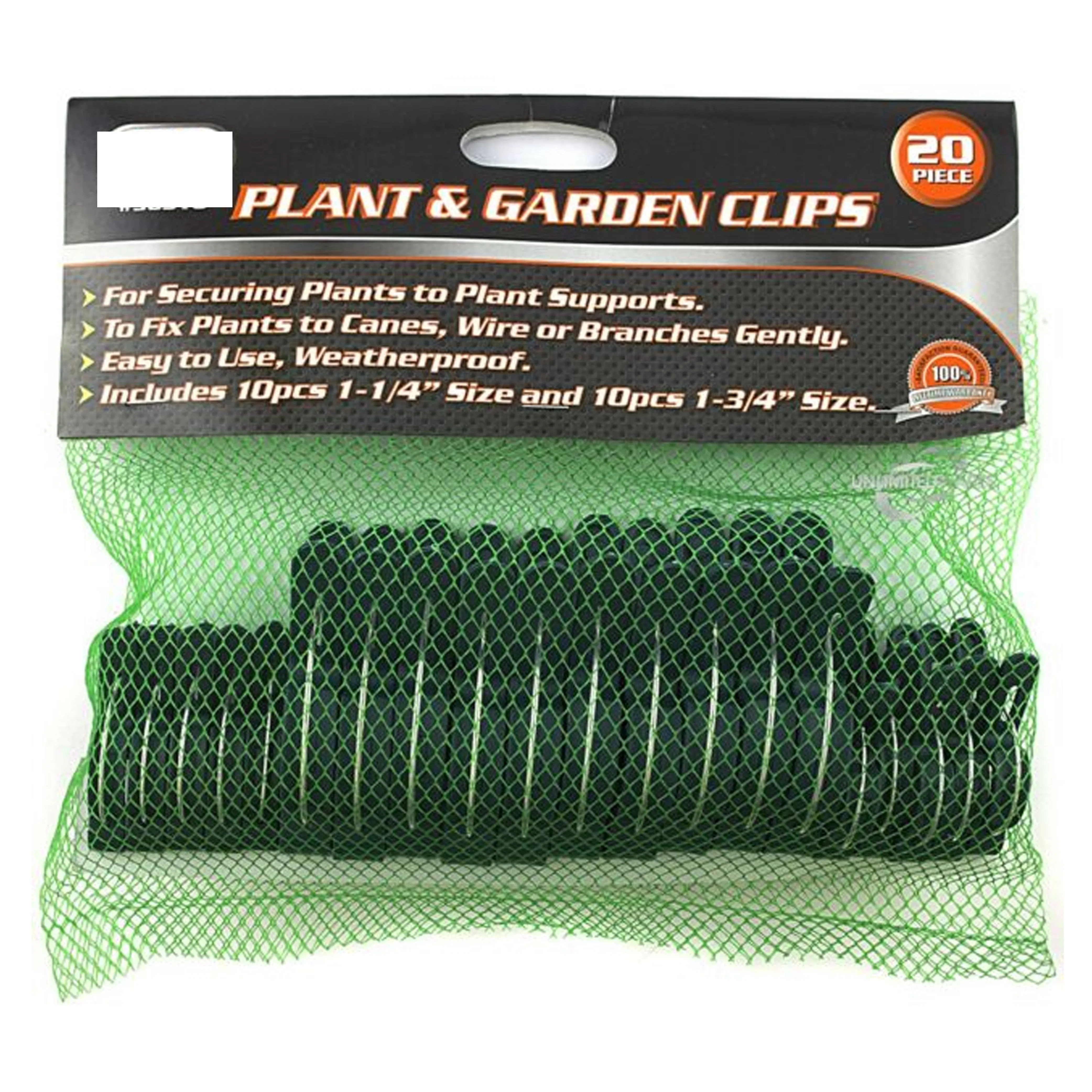 20PC Plant Support Clips Spring Loaded Garden Flower Large Small Plant Twine Tie