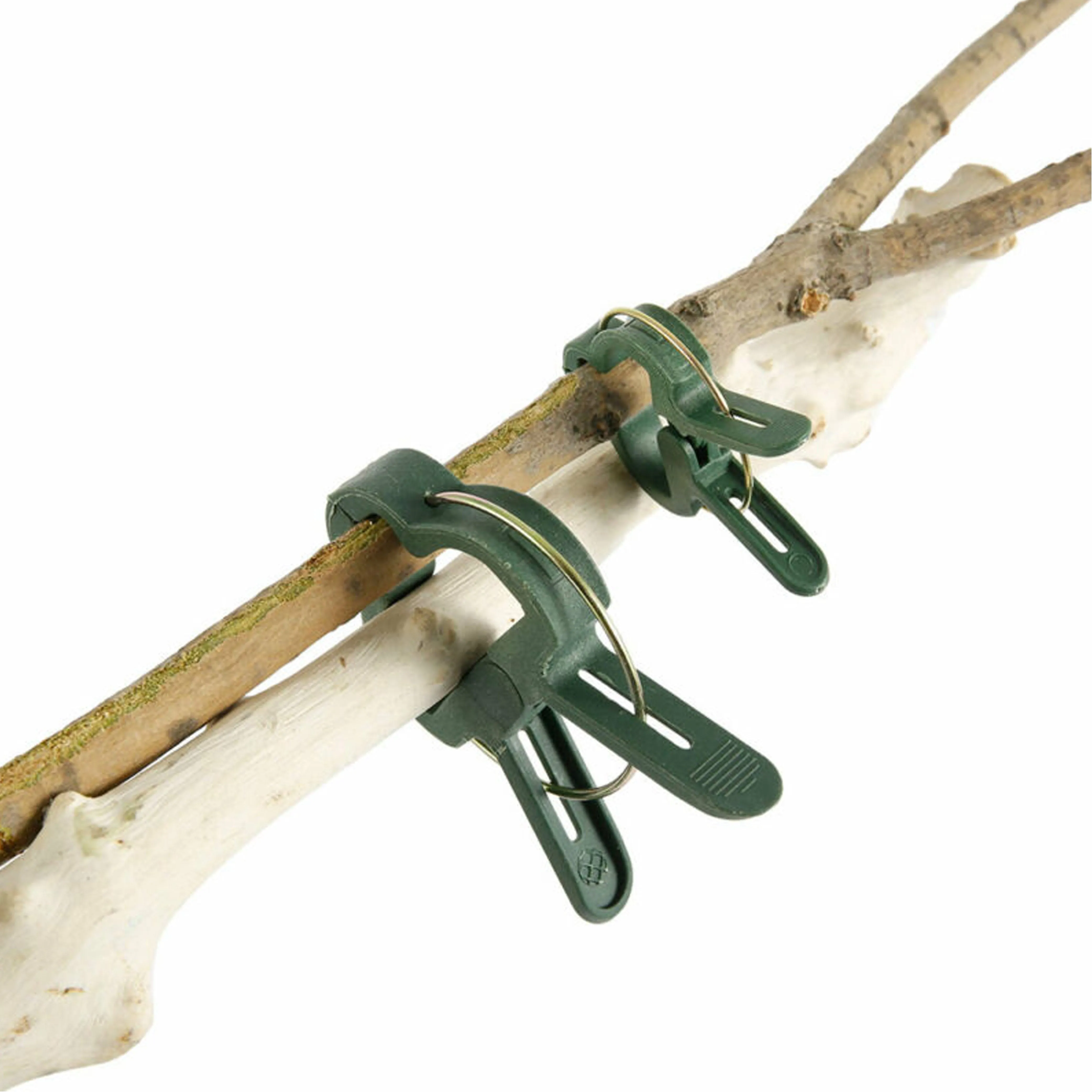 20PC Plant Support Clips Spring Loaded Garden Flower Large Small Plant Twine Tie