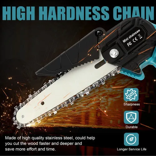 4" 6" Chainsaw Cordless Rechargeable Wood Cutter Saw | Chain Saws | Electric Tools