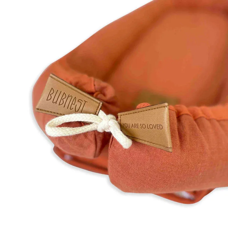 Baby Nest - Linen - Terracotta (1 WEEK TURNAROUND)
