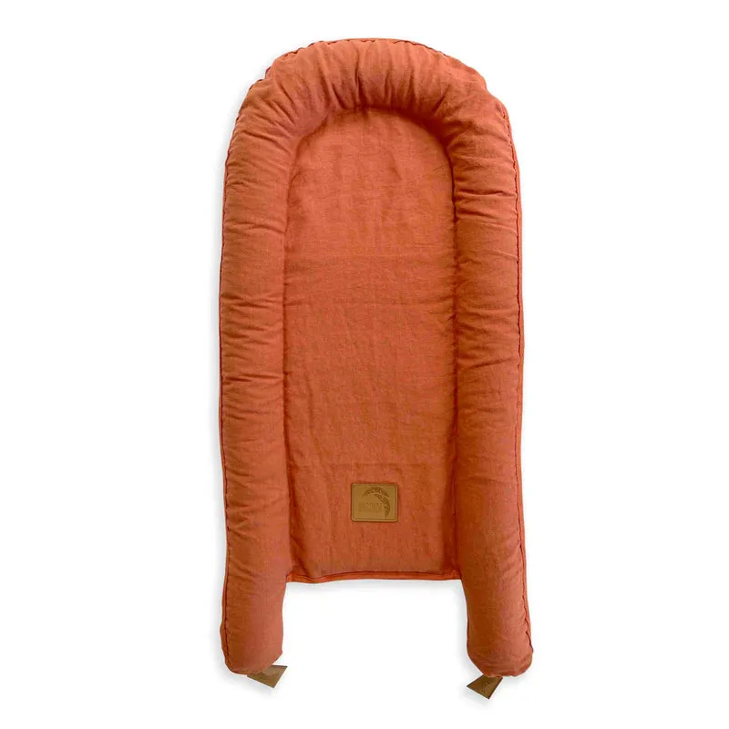 Baby Nest - Linen - Terracotta (1 WEEK TURNAROUND)