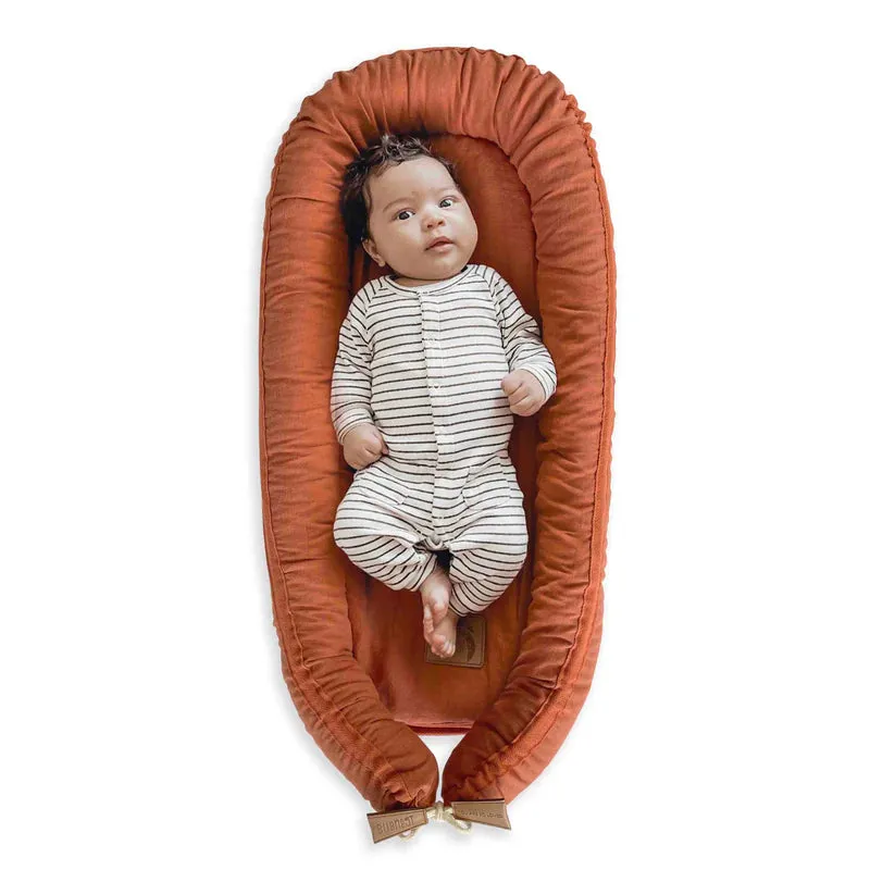 Baby Nest - Linen - Terracotta (1 WEEK TURNAROUND)
