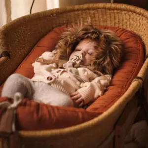 Baby Nest - Linen - Terracotta (1 WEEK TURNAROUND)