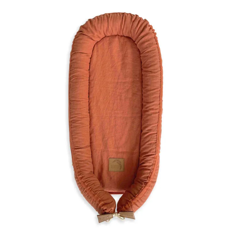 Baby Nest - Linen - Terracotta (1 WEEK TURNAROUND)