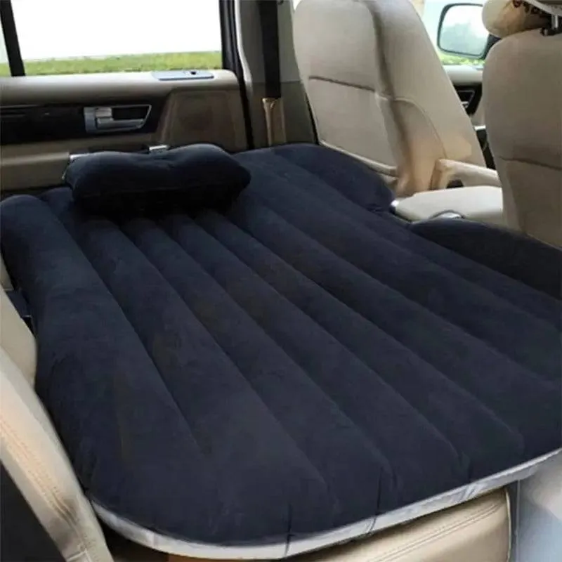 Car Air Mattress Bed Car Inflatable Bed Auto Back Seat Rest Sleep Mattress Sofa Pillow Travel Outdoor Camping Mat Cushion Airbed
