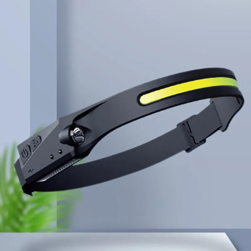 Crocox LED Headlamp Rechargeable LED Headlamp Illumination Waterproof Sensor Hea