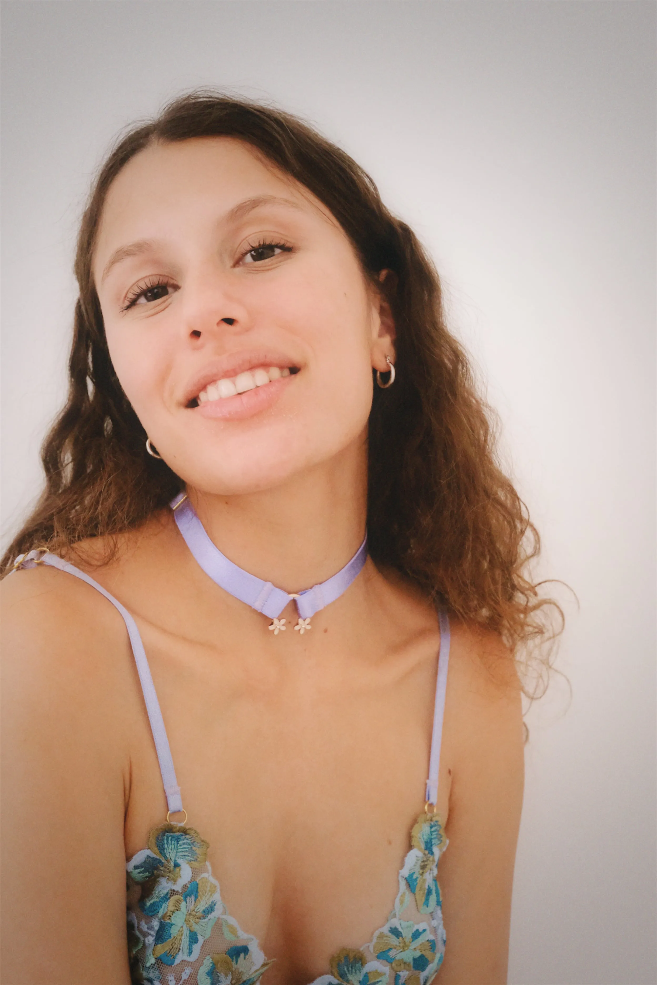 Daisy Choker Blue