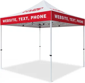 EAGLE PEAK ALX4010 40mm Aluminum Hex Leg Commercial Custom Canopy Tent 10x10 - CLICK TO CONFIGURE - Package Prices Start at $789.00