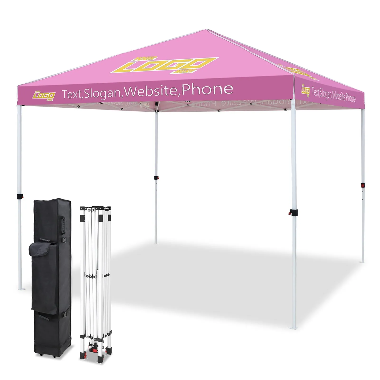 EAGLE PEAK E100 Steel Square Leg Commercial Custom Canopy Tent 10x10 - CLICK TO CONFIGURE - Package Prices Start at $499.00