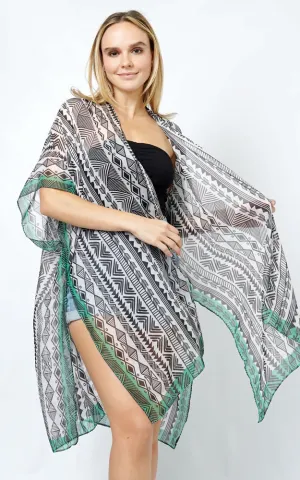 EVT5102 ETHNIC PRINT KIMONO