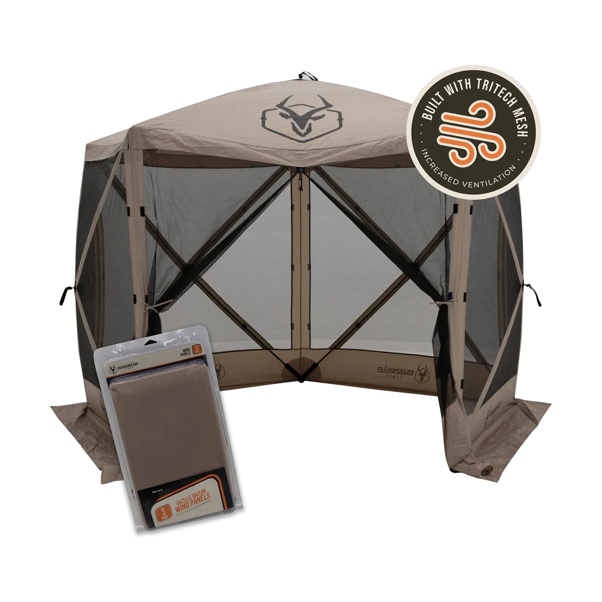 G5 Gazebo with Tri-Tech Mesh   Wind Panels