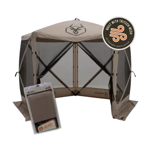 G5 Gazebo with Tri-Tech Mesh   Wind Panels