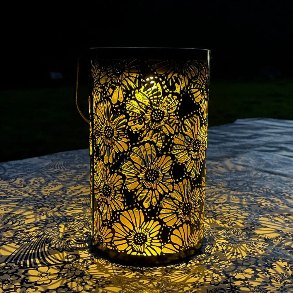 Hanging Solar Lanterns - Large 8" Height - Set of Two - Save 10%