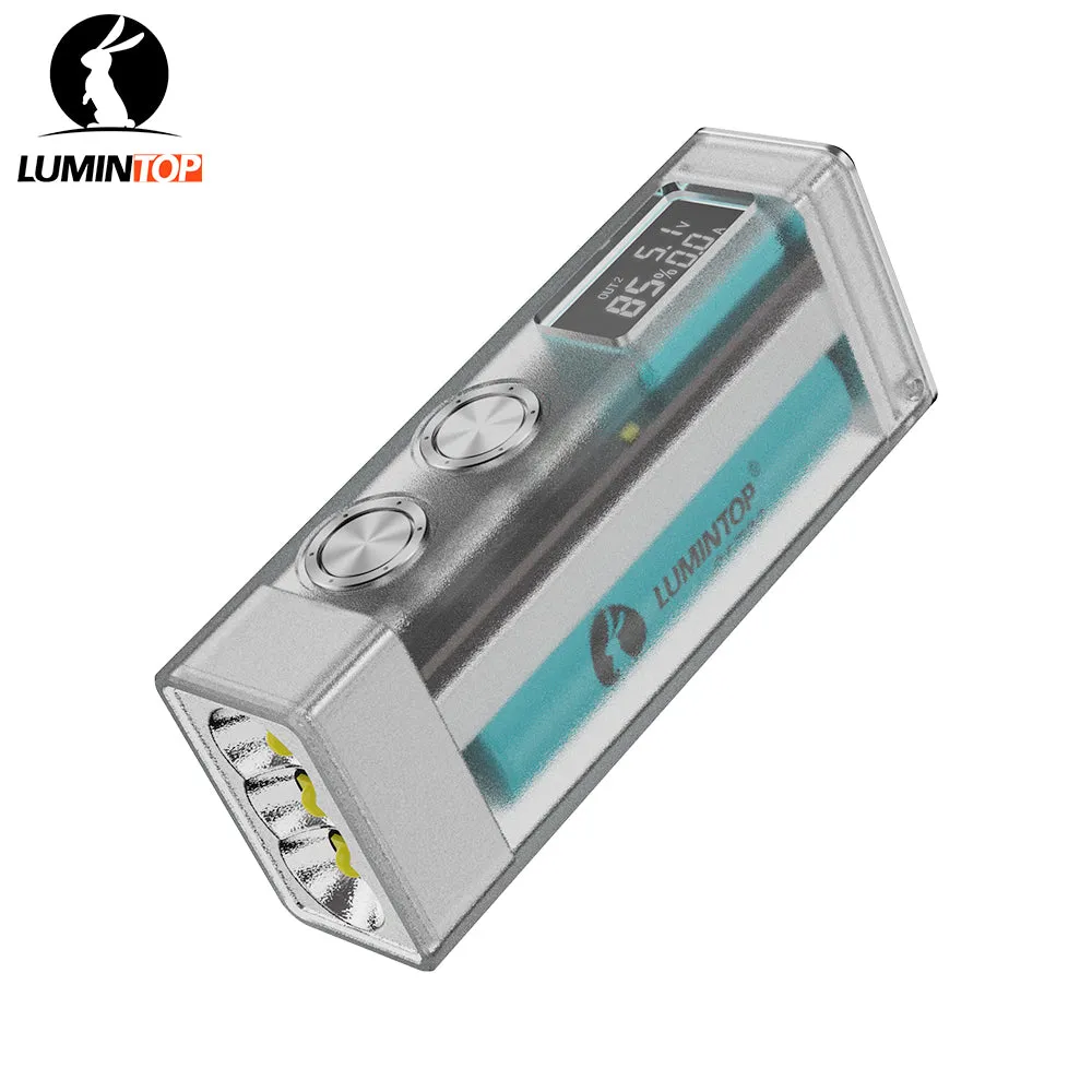 Lumintop Moonbox 10000LM Rechargeable EDC Flashlight - Transparent