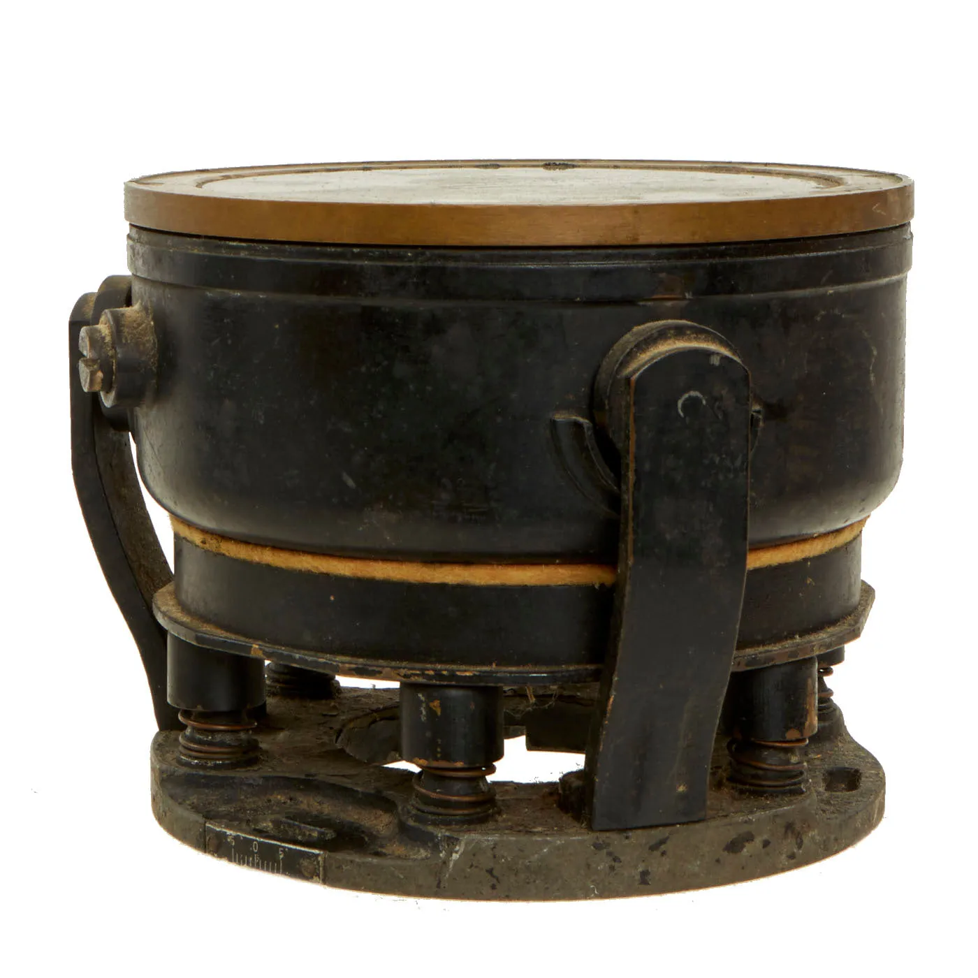 Original Imperial Japanese WWII Type 2 Gou Aircraft Compass for the Type 97 Mitsubishi Ki-21 "Sally" Bomber & Nikko 4x15 Gun Sight - 2 Items