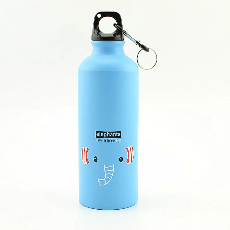 Portable 500ml Aluminum Alloy Water Bottle for Camping and Cycling