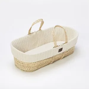 The Little Green Sheep Moses Basket, Mattress & Stand Bundle