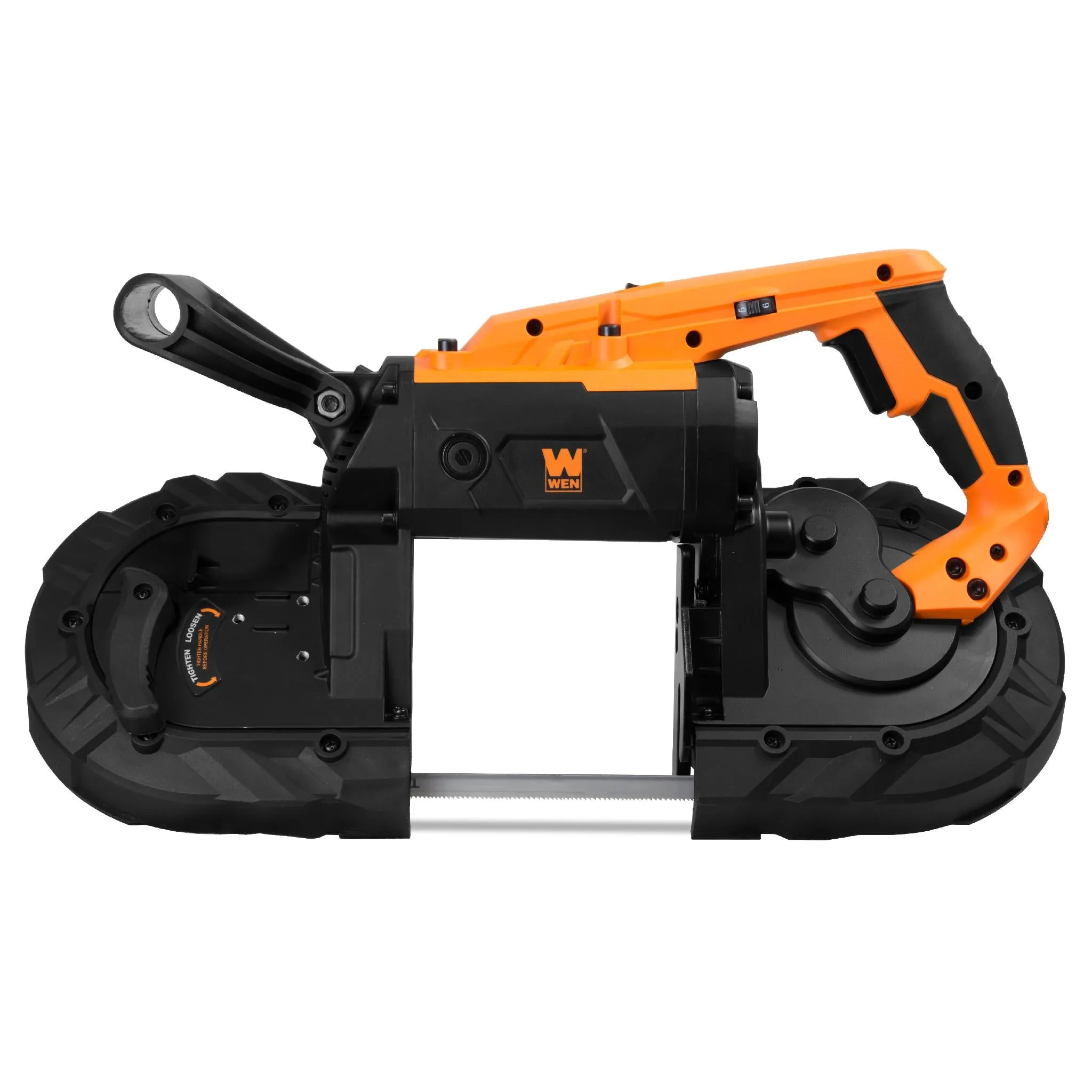 WEN 94396 10-Amp 5-Inch Variable Speed Handheld Portable Band Saw for Metal