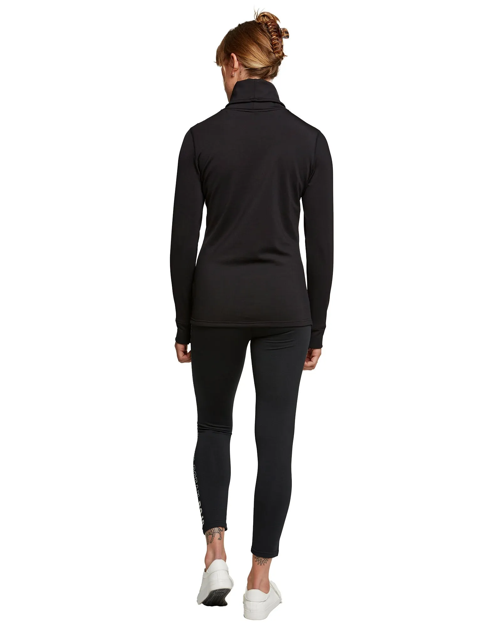 WOMENS PARK LIFE FUNNEL NECK - TRUE BLACK