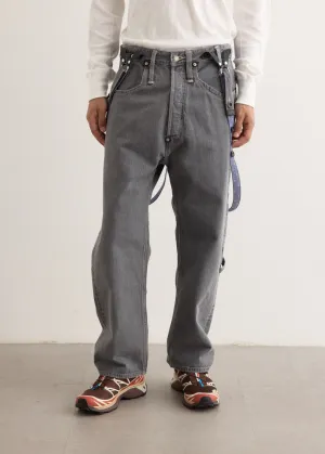 x Levis Cotton Selvedge Denim Dungaree