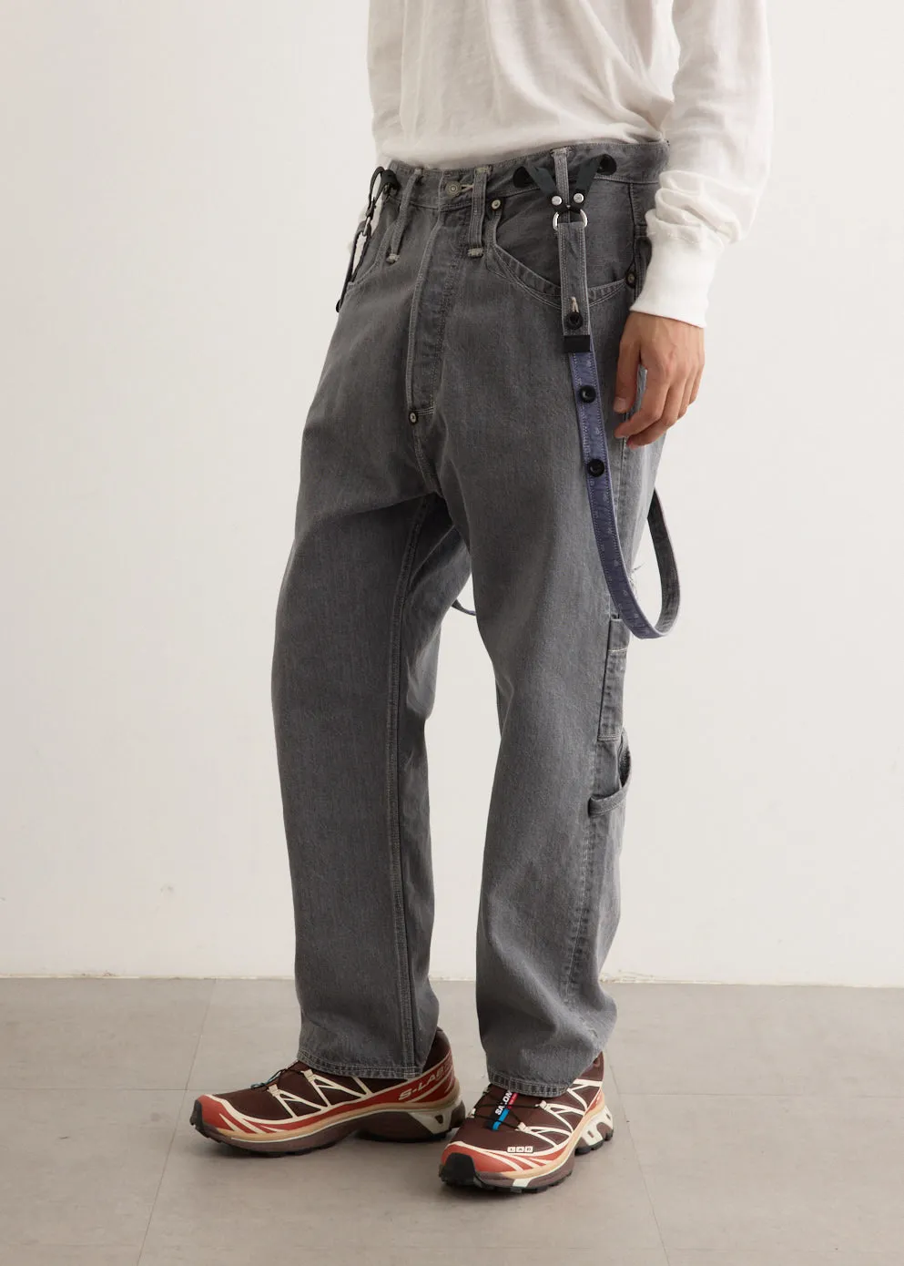 x Levis Cotton Selvedge Denim Dungaree