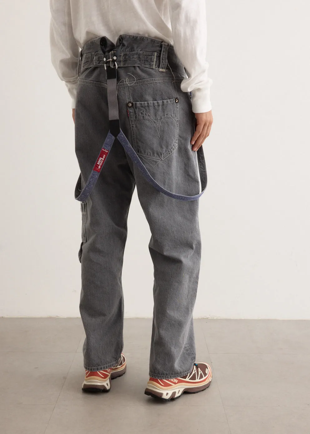 x Levis Cotton Selvedge Denim Dungaree