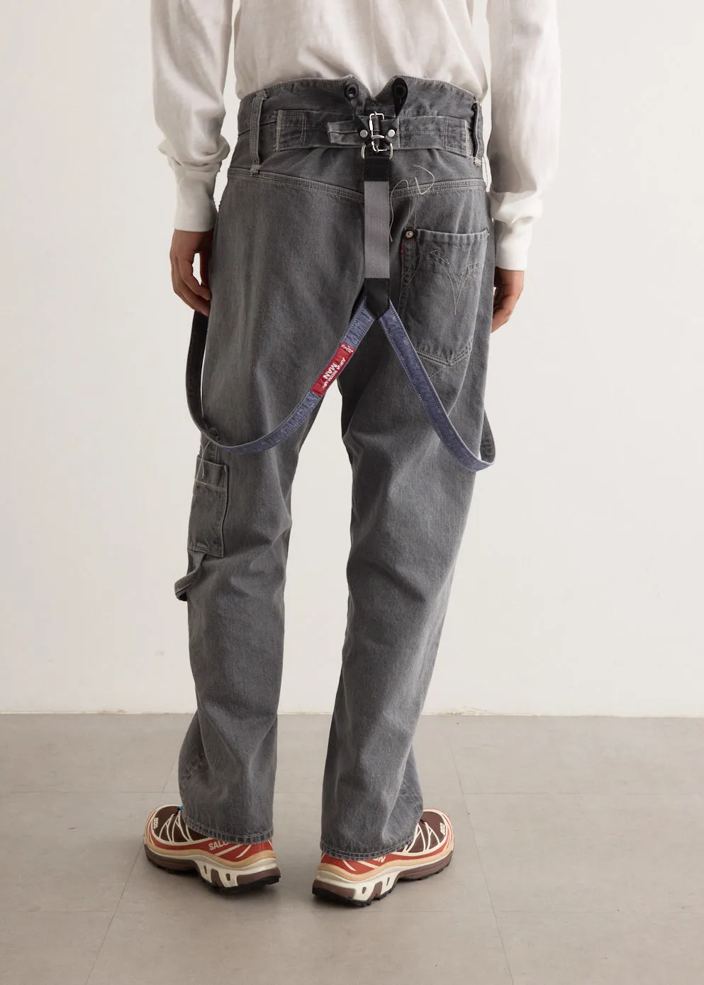 x Levis Cotton Selvedge Denim Dungaree