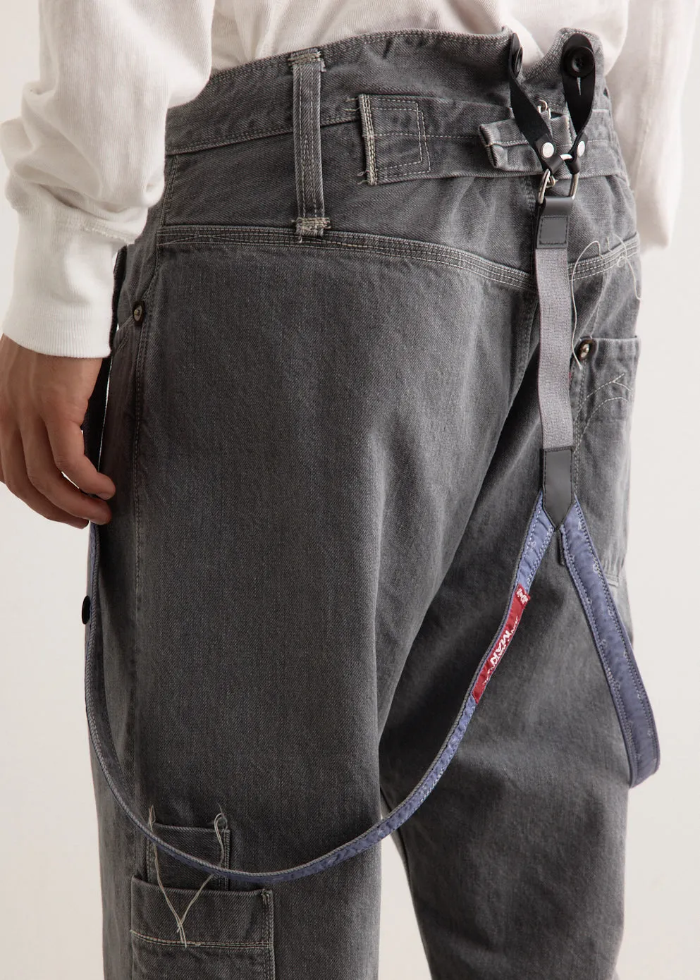 x Levis Cotton Selvedge Denim Dungaree