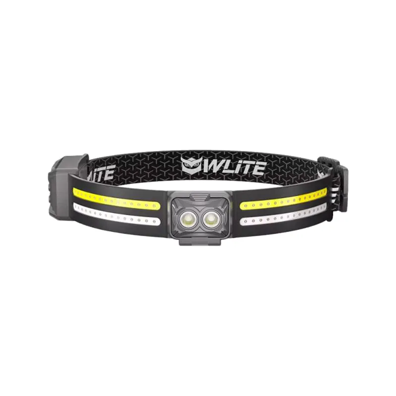 Xowl-Bright 1200 Lumens Multi-Color LED Headlamp with Light Strips 2 Pack